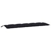 vidaXL Garden Bench Cushion Black Check Pattern 70.9 in.x19.7 in.x2.8 in. Oxford Fabric - 2 of 4