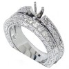 Pompeii3 1/2ct Vintage Diamond Engagement Wedding Ring Setting Set - 2 of 4