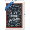 Trends International Live Your Dreams Framed Wall Poster Prints - 3 of 4