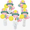 Big Dot of Happiness Pink Pickleball - Country Club Party Centerpiece Sticks - Table Toppers - Set of 15 - 2 of 4