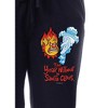 The Year Without a Santa Claus Womens' Heat Miser Snow Jogger Pajama Pants Black - 3 of 3