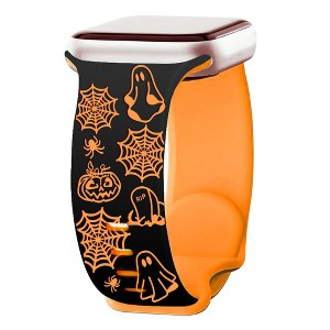HTUTWOO Halloween Engraved Band Compatible with Apple Watch Band 38/40/41mm for Women Men, Two-Tone Strap for iWatch Series Ultra SE - 1 of 4