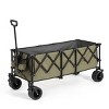 YONWAY Extra Long 300L Wagon Cart Collapsible,220LB Weight Capacity with Big All-Terrain Wheels, Utility Carts for Groceries,Shopping,Camping - 3 of 4
