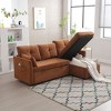 NicBex L-Shaped Chenille Reversible Sleeper Sectional Sofa with Storage Chaise for Living Room,Apartment,Office - 2 of 4