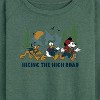 Women's - Disney - Mickey Donald Pluto Hiking The High Road Lightweight French Terry Slouchy - image 2 of 4