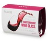 True Flexi Stemless Wine Glass, Clear Plastic Tumblers, Stemless Flexible Wine Glass, 15 Ounces, Drinkware, Clear, Set of 2 - 3 of 4