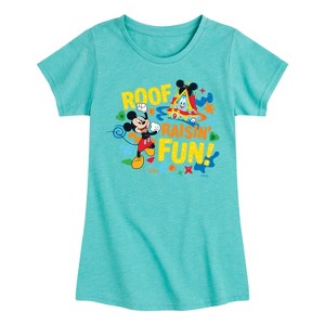 Girls' - Disney - Roof Raisin Fun Fitted Short Sleeve Graphic T-Shirt - 1 of 4