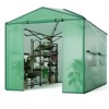 Pop Up Greenhouse,Portable Walk-in Indoor Outdoor Greenhouse for Garden Patio Backyard,Zippered Doors and Window,PE Cover - 2 of 4