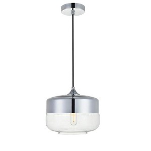 Elegant Lighting Keller 1-Light Black Pendant Ceiling Fixture - 1 of 4