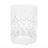 Mellie Outdoor Round Iron Side Table White - Christopher Knight Home: Modern, No Assembly, For Patio Use - 4 of 4