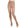 Memoi Women's 2 Pair Pack Perfectly Opaque Control Top Microfiber Tights - 2 of 3