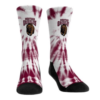 NCAA Montana Grizzlies Adult Tie Dye Socks - L/XL