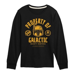 Boys' - Star Wars - Property Of Galactic Bh Long Sleeve Graphic T-Shirt - 1 of 3