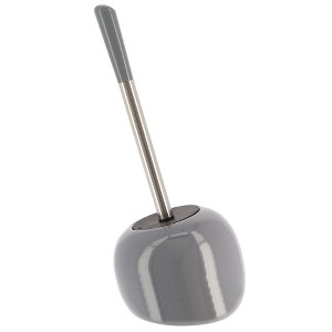 Evideco French Home Goods Elegant Toilet Brush Set with Stainless Steel Handle - Durable Dolomite Holder - Modern Bathroom Accessory - 1 of 4