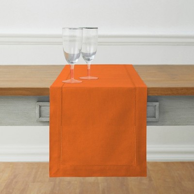 Solino Home Cotton and Linen Hemstitch Table Runner