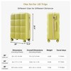 Summit Adventure 3-Piece Yellow Green Abs Hard Shell Luggage With Usb Port - 3 of 4