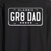 Men's - Instant Message - Gr8 Dad License Plate Long Sleeve Graphic T-Shirt - 2 of 4