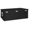 vidaXL Storage Box Black 35.4"x18.5"x13.2" Aluminum - 4 of 4