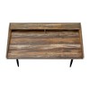 PAGED Contemporary Computer Desk, Versatile Home Office Desk with Storage Shelves, Writing Desk for Living Room, Home Office - 3 of 4