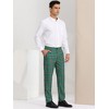 Lars Amadeus Men's Plaid Regular Fit Formal Business Dress Pants - 4 of 4