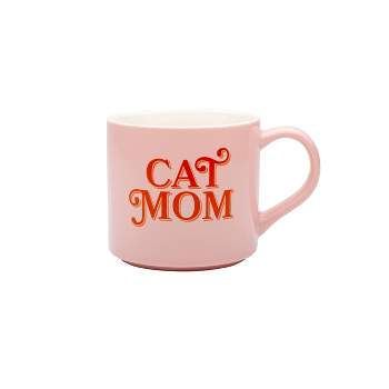 16oz Stoneware 'Cat Mom' Mug - Parker Lane
