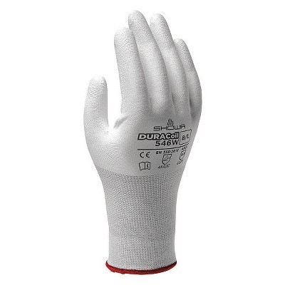 Showa  Coated Gloves,White,M,PR 546WM-07