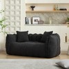 KTMBDW Oversized Bean Bag Chair for Two People, Giant Bean Bag Sofa with Soft Chenille Fabric Big BeanBag Lazy Sofa for Bedroom, Living Room - 3 of 4