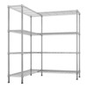 SEVOBAL Utility Storage Shelves Heavy Duty Adjustable Shelving Unit for Home Kitchen Garage and Commercial Use, Chrome, 29.92"*14.37"*10.82" - 2 of 4