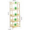 NicBex 5-Tiers Bookshelf,Bamboo Bookcase Storage Organizer Display Shelving Unit for Home Office,Living Room,Kitchen,Bathroom - 3 of 4