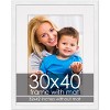 PosterPalooza | White Frame with White Photo Mat, UV Acrylic Front, Foam Board Backing, 60 Sizes Available - 2 of 4