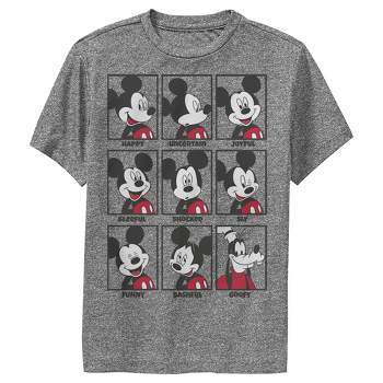 Boy's Disney Mickey Mouse All Emotions Grid Performance Tee