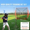 VEVOR 5x5 ft Baseball Softball Practice Net, Portable Baseball Training Net for Hitting Batting Catching Pitching, Backstop Baseball Equipment - 3 of 4