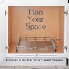 Hold N' Storage - Pull out Cabinet Organizer with Steel Metal Chrome Finished and 21 Inch Depth - 3 of 4