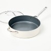 5qt Nonstick Ceramic Coated Aluminum  Saute Pan - Figmint™ - 3 of 4