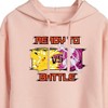 Women's - Pokémon - Pikachu Mewtwo Battle Cropped Graphic Hoodie - 2 of 3