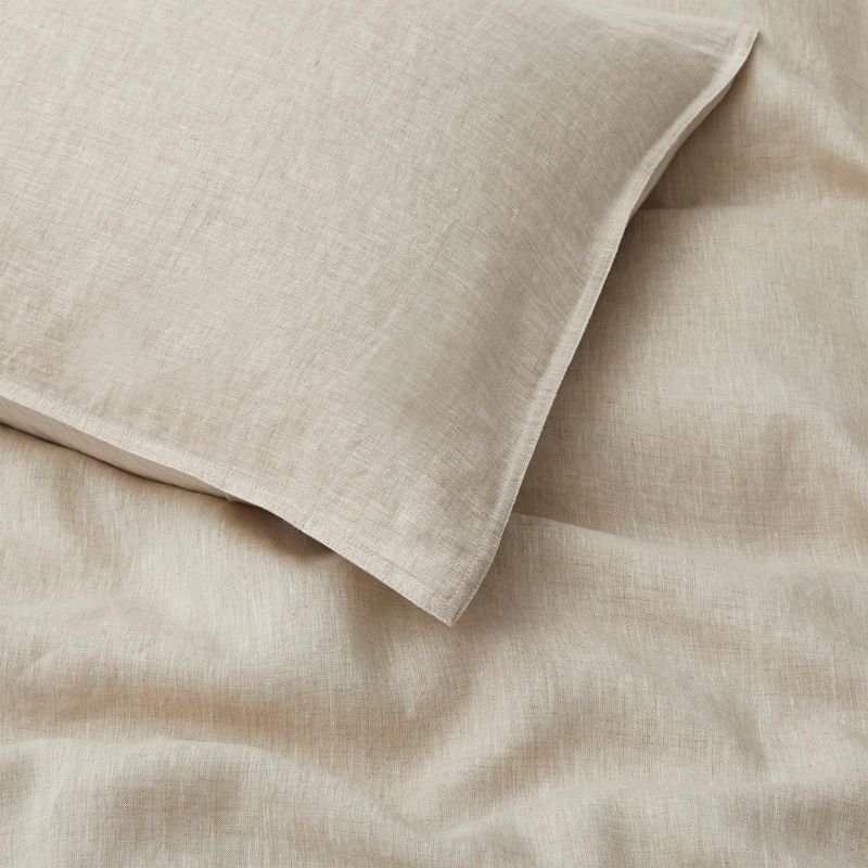 Peace Nest Classic 100% Linen Duvet Cover and Pillow Sham Set, 4 of 8