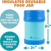 Bentology Stainless Steel Insulated Lunch 13 oz Jar – Leak-Proof Storage Container for Hot & Cold Food - BPA Free - Fits Most Lunch Boxes - Blue - 3 of 4