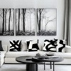 Black and White Throw Pillows Covers 18x18 Decorative Abstract White and Black Pillow Cover Room Decor - 4 of 4