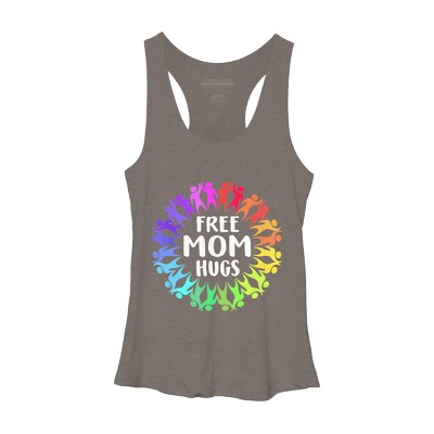 Adult Design By Humans Free Mom Hugs Pride Circle of People By adamle1987 Racerback Tank Top