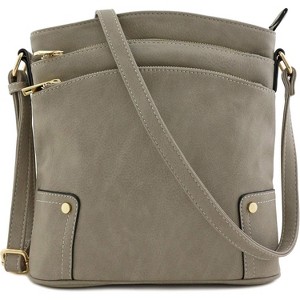 Paaaawaters Triple Zip Pocket Large Crossbody Bag - 1 of 4