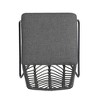 Grungis Outdoor Dining Chairs Set of 2 with Water-Resistant Cushions,Transitional Style PE Rattan Chairs,All-Weather Patio Seating,Gray - 4 of 4