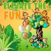 Playbees 6-Pack Large 27" Inflatable Monkeys – Perfect for Jungle Safari Party Decor & Kids' Animal-Themed Fun - 4 of 4