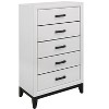 CAVINAS 5 Drawer Dresser for Bedroom,Rubber Wood Dressers & Chest of Drawers for Living Room,Entryway,Hallway - 4 of 4