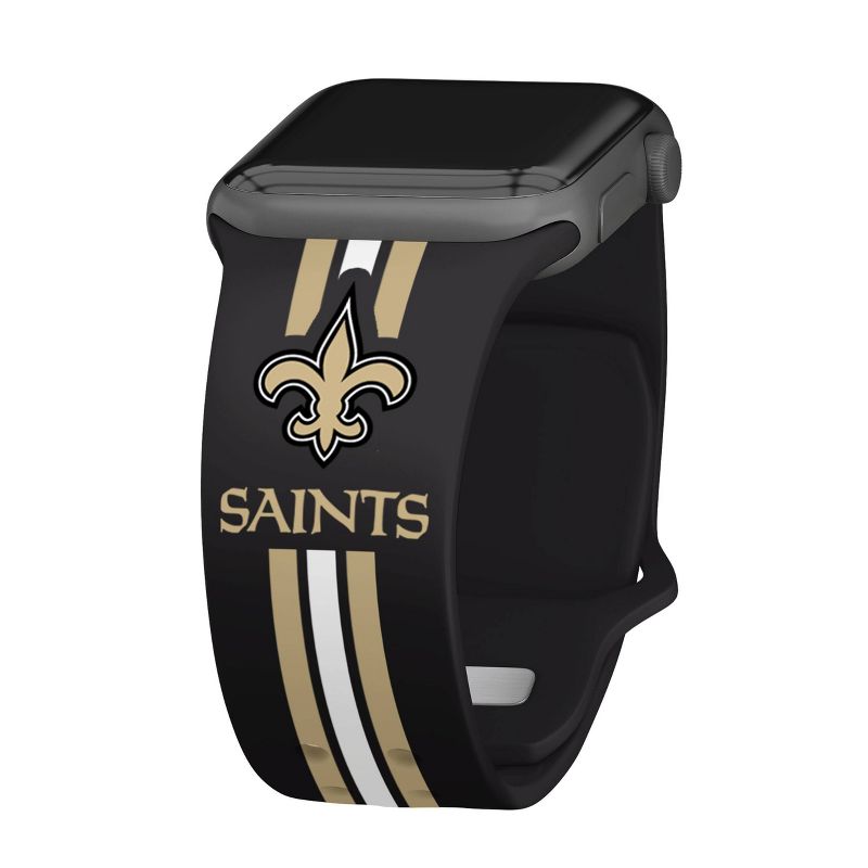 NFL New Orleans Saints Wordmark HD Apple Watch Band, 1 of 4