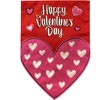 Briarwood Lane Valentine's Burlap House Flag 40x28 For Outdoor Valentines Day Heart For Valentine's House Flag - 3 of 4