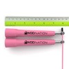 WOD Nation Adjustable Speed Jump Rope For Men, Women & Children, Fitness Skipping Rope for Boxing, MMA and Endurance (Pink) - 3 of 4