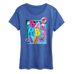 Women's - Barbie - Summer Pool Floaties Short Sleeve Graphic T-Shirt - 1 of 4
