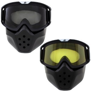 2 Pairs of Birdz Eyewear Pelican Safety Goggles with Smoke, Yellow Lenses - 1 of 4