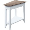 HomeStock Round End Table with Bottom Shelf, Elegant Side Table Featuring Curved Legs, Stylish Accent Table for Living Room Storage - 4 of 4