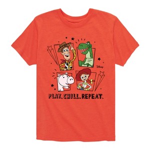 Boys' - Disney - Play Chill Repeat Short Sleeve Graphic T-Shirt - 1 of 4